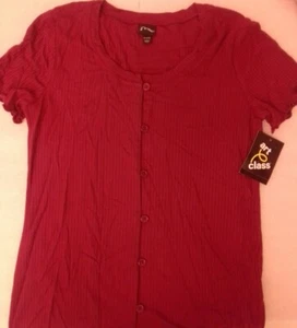 Camisa abotonada para niñas Art Class ~ Talla XL ~ Borgoña - Imagen 1 de 4