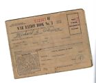 WW2 Ration book with Four Pages of Stamps