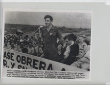 CUBAN REVOLUTION REBEL RAUL CASTRO VINTAGE ORIGINAL PHOTO CUBA AWESOME