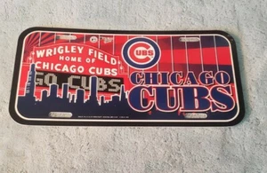 Vintage Chicago Cubs License Plate Durable Plastic mid 1996 - Picture 1 of 1