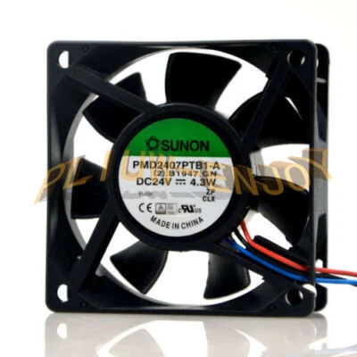 1PCS NEW SUNON PMD2407PTB1-A Inverter cooling fan DC24V 4.3W 70x70x25mm 3pin - Image 1 of 2