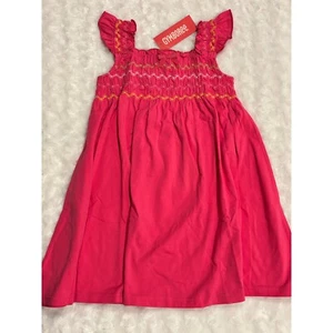 NWT Gymboree Pretty Lady Pink Smocked Flutter Sleeve Halter Dress 7 ADORABLE - Picture 1 of 9