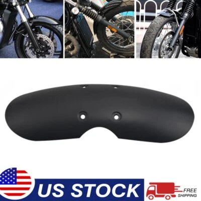 Matte Black Short Front Fender Mudguard For Triumph Bonneville T100 Scrambler US - Image 1 of 4