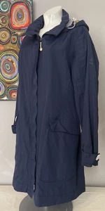 Ladies Seasalt Kellifray Mac / Coat Navy Waterproof Windproof Breathable Size 14 - Picture 1 of 8