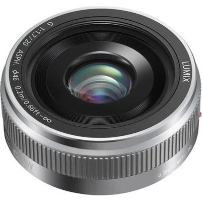 Panasonic LUMIX G 20mm f/1.7 II Aspherical Lens for Micro Four Thirds, Silver - Image 1 of 4