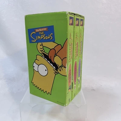 The Best Of The Simpsons VHS Box Set Volumes 1 2 3 Cartoon TV Show 1997 Homer - Image 1 of 4