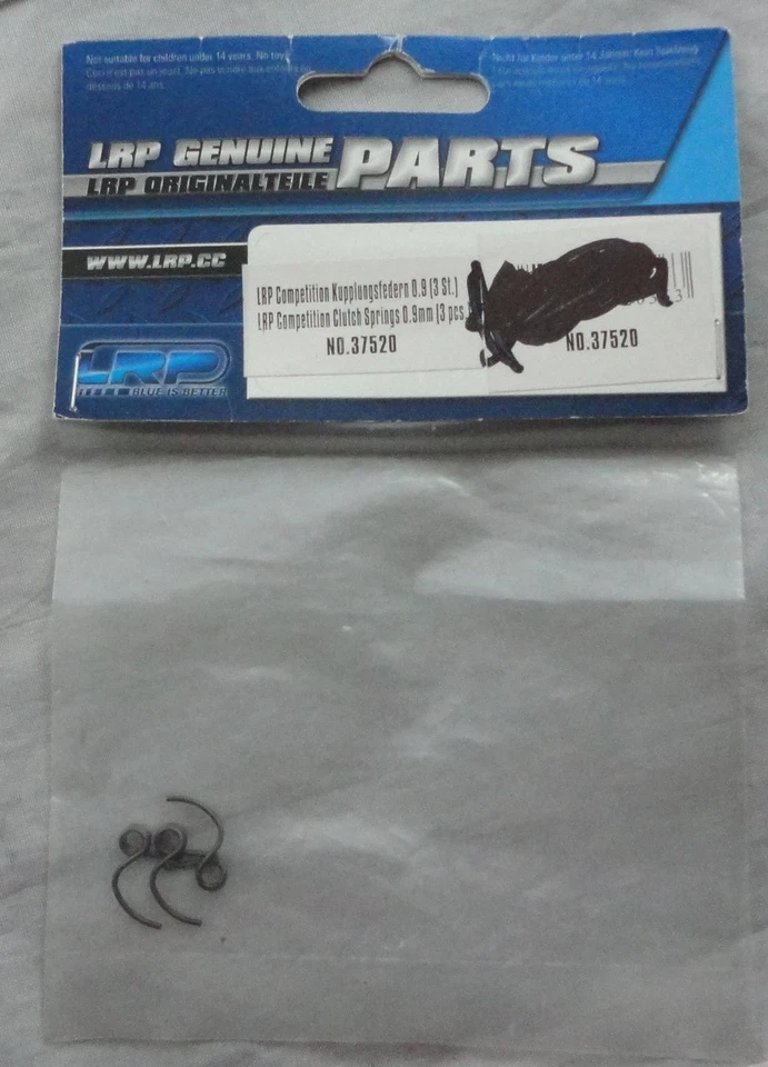 Muelles de embrague LRP Competition (3 piezas) 0,9 mm LRP37520 Foto 1 de 1