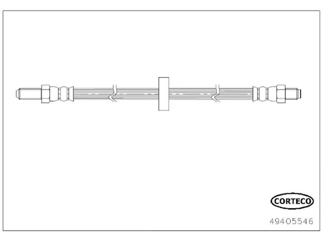 Manguera de freno delantera para 98-03 Jaguar Vanden Plas XJ8 XJR ZF89Z1 manguera de freno Foto 1 de 1