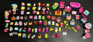 Shopkins Shoppies Luoghi Felici Personaggi Accessori Mobili Lotto 100+ Pezzi - Foto 1 di 23