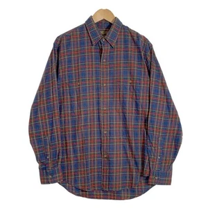 80-90's Calvin Klein Cotton Check Shirt Blue Red Made in Hong Kong Old Size Used - Picture 1 of 10