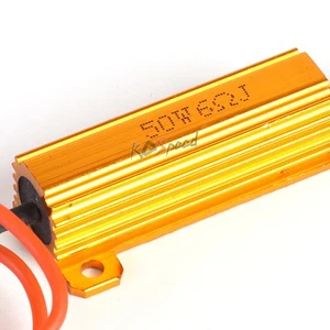 2x Anti Flicker Hyper-Flashing Blinking No Error Load Decoder Resistor Canceller - Picture 1 of 6