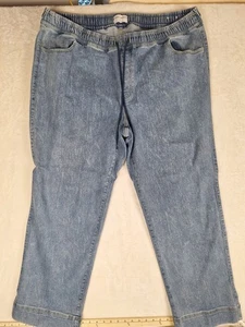 Lane Bryant Flex Magic Waistband Jeans High Rise Straight Size 24 Relaxed 44x31 - Picture 1 of 13
