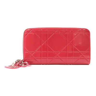 CHRISTIAN DIOR CD SHW длинный бумажник лакированная кожа розовый - Изображение 1 из 4