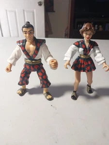 Figura de acción de colección TMNT Kenshin y April 1993 Playmates Toys - Imagen 1 de 5
