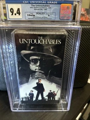 The Untouchables VHS 1988 CGC 9.4 Sealed A+ Paramount Connory Costner DeNiro - Image 1 of 4