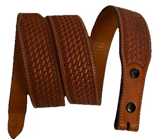 Oscar Delgado Saddle Maker Belt Men’s 36 High Quality Genuine Leather No Buckle - Picture 1 of 7