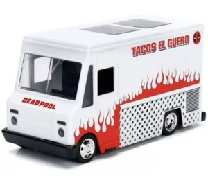 New Deadpool White Taco Truck Metals Diecast Car 1:32 Scale Jada Marvel Kids Toy - Picture 1 of 4