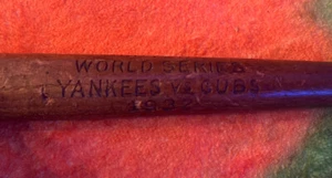 BABE RUTH “CALLED SHOT” 1932 WORLD SERIES MINI BAT NY YANKEES/CHICAGO CUBS RARE - Picture 1 of 3