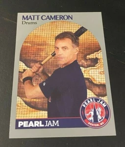 PEARL JAM Boston Baseball Card - Matt Cameron BAT JERSEY 2018 fenway away show - Picture 1 of 1