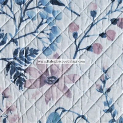 Tahari Home Farmhouse Cottage 3 件国王被子紫色蓝色乡村双面  — 第 1/4 张图片