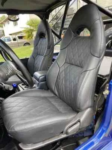 Toyota Celica T230 Synthetic Leather Seat Covers In Black (1999-2006) - Picture 1 of 1