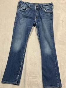 Pantalones de mezclilla plateados para mujer talla 31 Suki ajustados longitud ahora 29 - Imagen 1 de 13