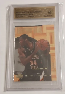 2000-01 Upper Deck Desmond Mason 712/900 #78 Hardcourt Rookie CTA 10 gemas como nuevo Foto 1 de 3