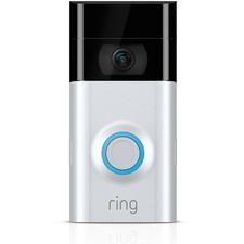 Ring 2 Wi-Fi Enabled Security Video Doorbell, Works with Alexa in Satin Nickel