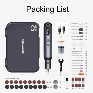 Wireless Rechargeable Grinder&Engraver 53pcs With LED Digital Display - Picture 1 of 7