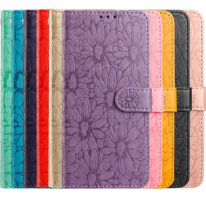 Shockproof Daisy Wallet Phone Case Cover for Huawei Honor 400 300 200 90 70 X8C - Picture 1 of 22