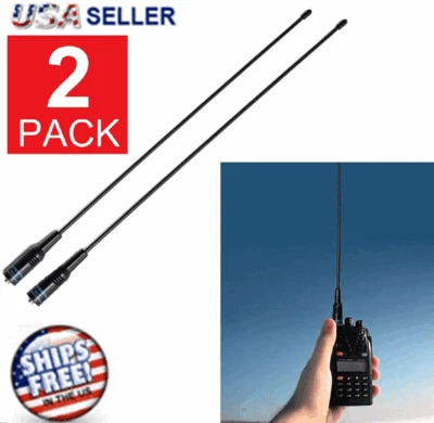 2PCS BAOFENG BF-UV5R BF-UV82 F8HP BAND ANTENNA 144/430MHZ DUAL NA-771 SMA FEMALE - Image 1 of 4