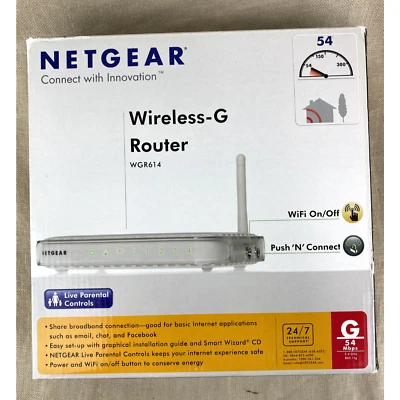 NETGEAR Wireless-G Router With Power Cord WGR614NA  - Image 1 of 4