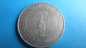 Medaille Aluminium 1925 Erinnerung Deutschlands schlimmste Zeit in ss - Bild 1 von 2