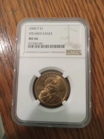 Sacaguea Speared Eagle ms 66 Cover