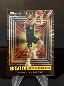 Domantas Sabonis TOPPS 12/75 SS-9 2024 MIDNIGHT STAR STUDDED NBA - Picture 1 of 2