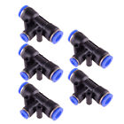 5x Pneumatic Reduced T Union 3-Way Push In Fitting Tube 3/8" To 1/4"