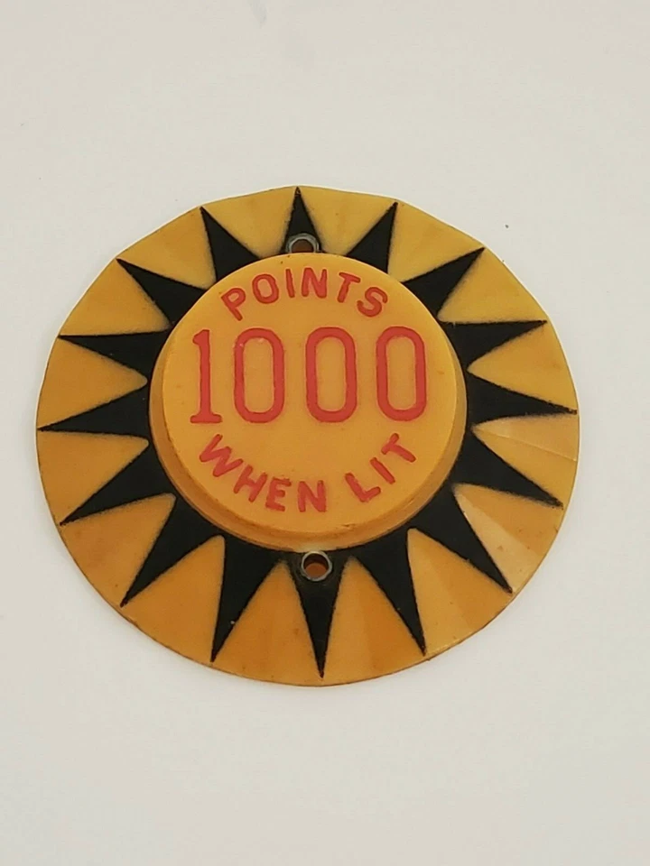 ORIGINAL 1982 BALLY NITRO GROUND SHAKER PINBALL MACHINE PLASTIC POP BUMPER CAP - Image 1 of 2