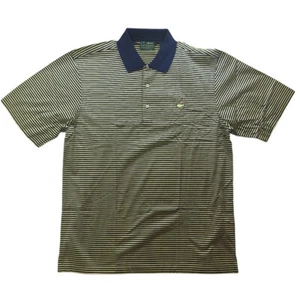 Masters Golf Polo Shirt Amen Corner BLUE YELLOW LARGE 23x31" 100% Pima Cotton - Picture 1 of 11
