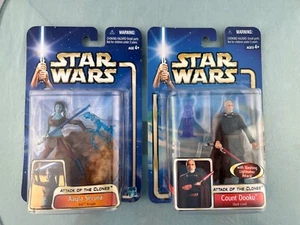 Aayla Secura & Count Dooku 2002 STAR WARS Attack of the Clones VF+ Card - Picture 1 of 10