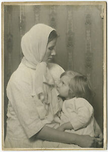 Lewis HINE: Slavic Mother & Child, c. 1915 / VINTAGE / STAMPED /SIGNED! /  LH051