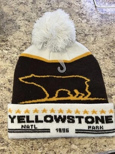 Cappello sci maglia invernale orso giallo marrone GIALLO PARCO NAZIONALE POM BEANIE ADULTO - Foto 1 di 1