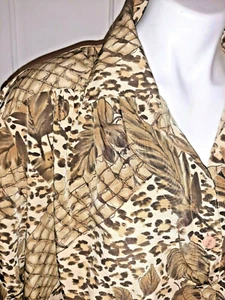 2x braune Bluse mit Animalprint Maggie Barnes 3/4 Arm pflegeleicht - Bild 1 von 9