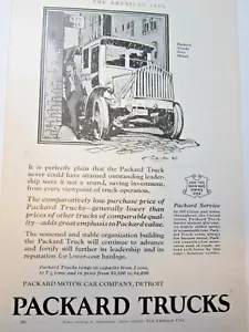Anuncio de papel de 1922 para camiones Packard - Imagen 1 de 2