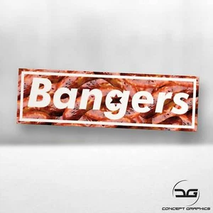 Bangers Novelty Funny JDM Jap Drift Car Vinyl Decal Slap Sticker Dub Slammed - Picture 1 of 3