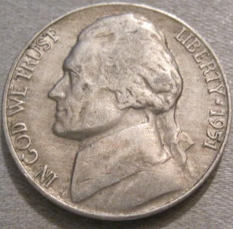 SELLING AS SHOWN - 1951 D JEFFERSON NICKEL *** 194 Cover