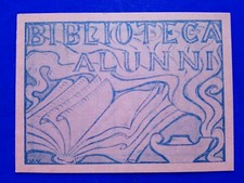 ???? TESSERA BIBLIOTECA ALUNNI ANNI 50 SCUOLA LICEO SCIENTIFICO SULPICIO VEROLI ????