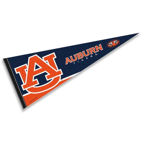 Auburn Full Size 12 in X 30 in College Blue NCAA Pennant Cover