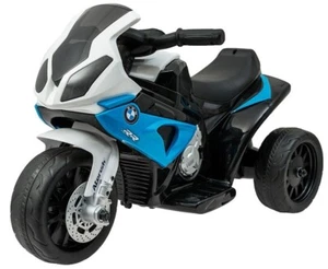 Motorrad Bmw RR, Kinderauto Kinderfahrzeug Elektromotorrad Blau - Bild 1 von 5