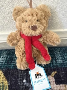 Bartholomew Bear Decoration 6 inch JellyCat Stuffed Plush Toys Gift NWT - Picture 1 of 4