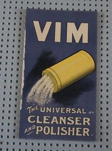 Tarjeta de publicidad antigua original VIM limpiadora/pulidora 1903 - Imagen 1 de 2
